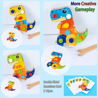 Thumbnail for Dino Screwdriver Board™ - Zabawka sensoryczna dinozaur - Montessori