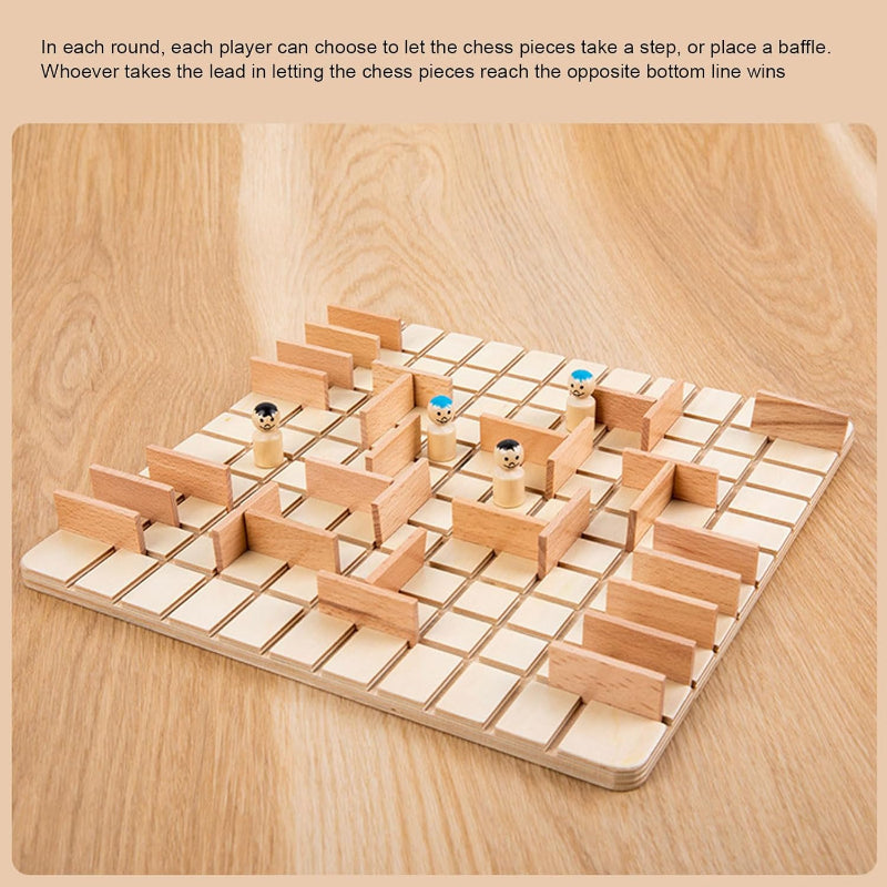 Wooden Chess Puzzle Game – Strategia i myślenie – gra planszowa