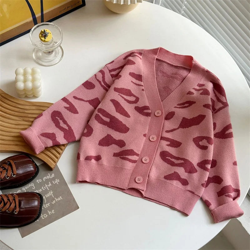 Mini Fashion™ - Ciepły i stylowy beżowy - Uroczy wiosenny zestaw dziecięcy