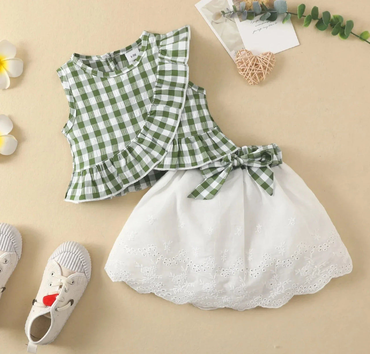 Mini Fashion™ - Zestaw ze spódniczką - Odzież dla dziewczynki