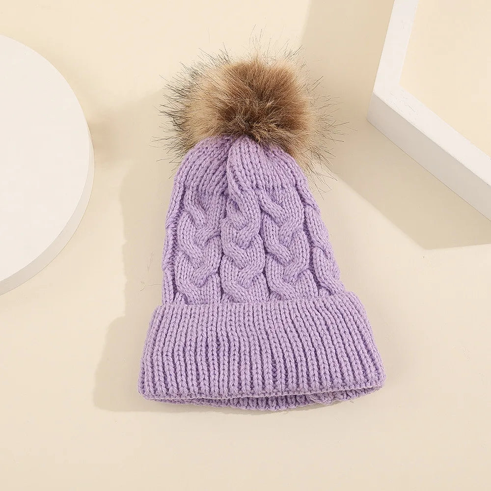 Mini Fashion™ - Personalizowana czapka z pomponem - Czapka zimowa