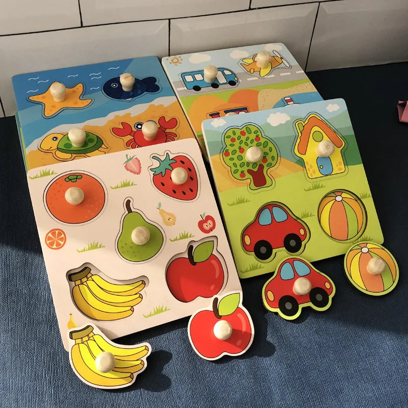 Clever Puzzle™ - Drewniana układanka dla dzieci - Drewniane puzzle