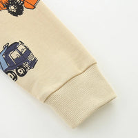 Thumbnail for TruckTales – Miękki i ciepły sweter z kolorowymi pojazdami budowlanymi