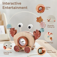 Thumbnail for Crab Pull Toy™ – Zabawa i nauka – Drewniany krab