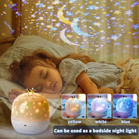 Thumbnail for CosmoGlow – Marzycielski i kreatywny – lampka nocna Galaxy Projector z obrotem o 360°