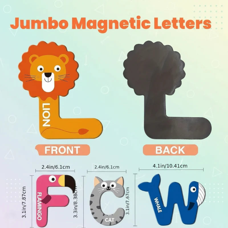 Magnetic Alphabet – Nauka i zabawa – zestaw liter z magnesami