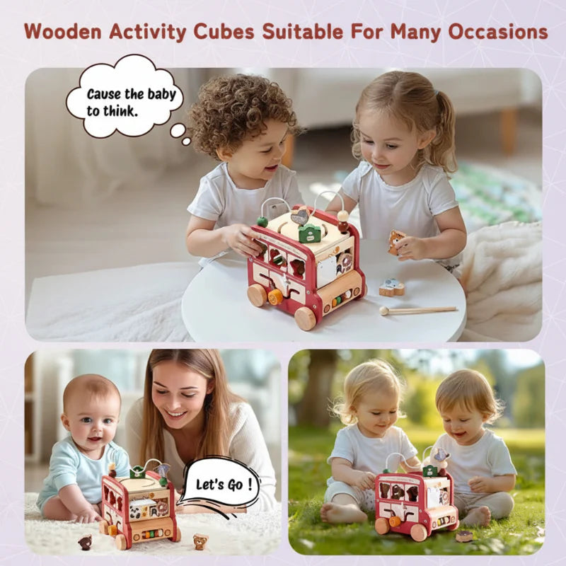 BusyRide – Edukacyjny i wszechstronny – drewniany zestaw Montessori