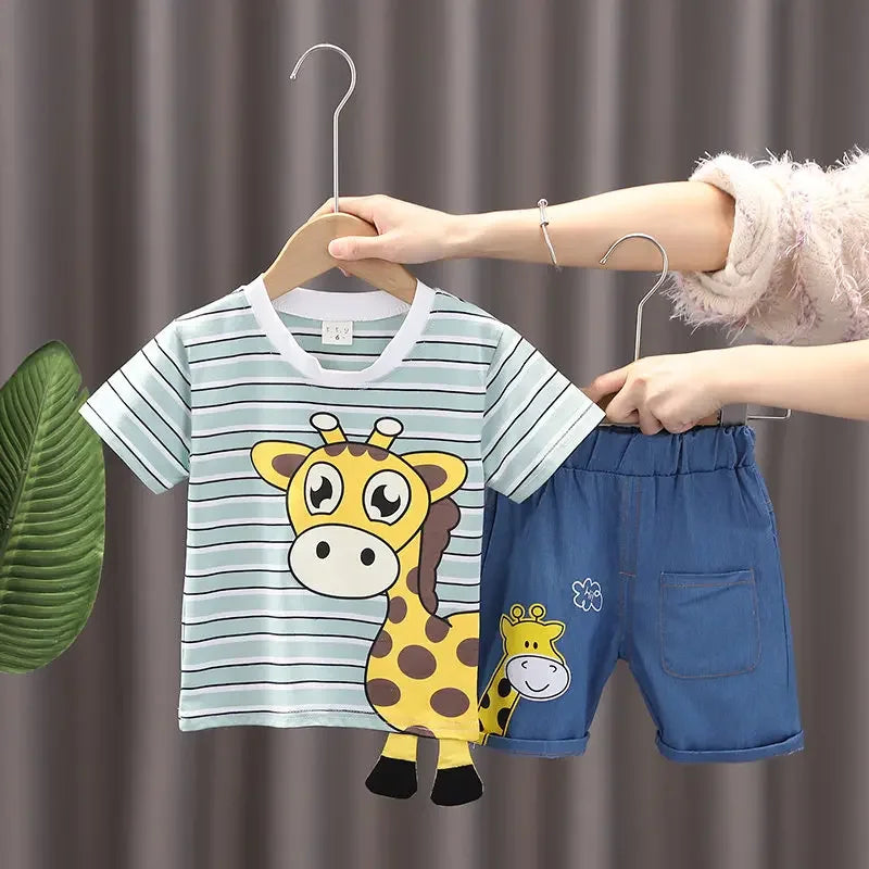 Mini Fashion™ - Dziecięcy zestaw z żyrafą - Odzież dla dzieci