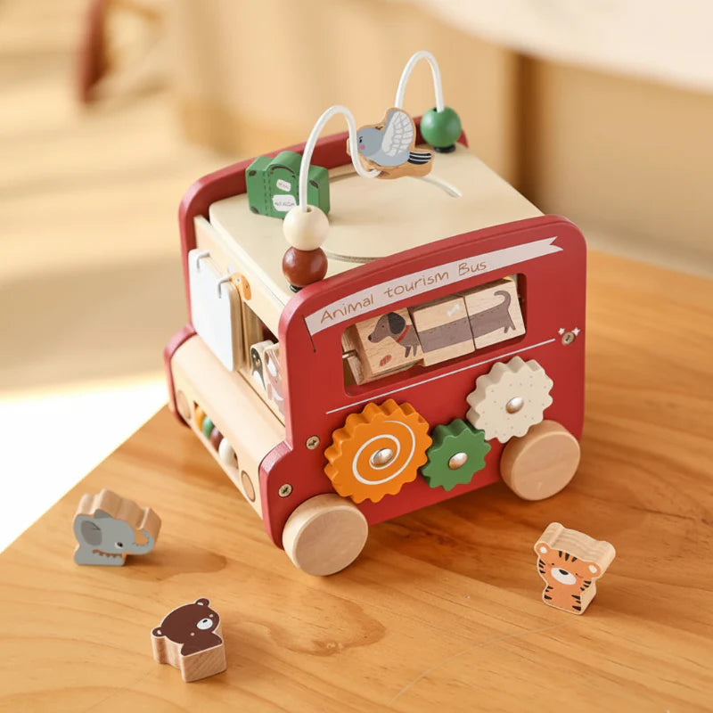 BusyRide – Edukacyjny i wszechstronny – drewniany zestaw Montessori