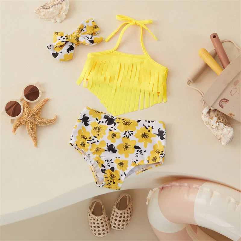 Mini Fashion™ - Strój kąpielowy dla dziewczynki - Kostium kąpielowy