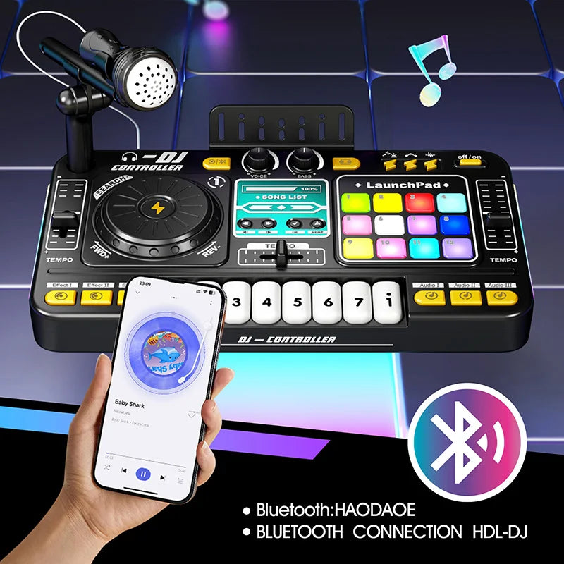 MiniDJ – Muzyczne i interaktywne – zabawka DJ Mixer