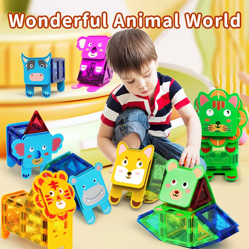 Animal Magnetic Building Blocks™ - Magnetyczna układanka