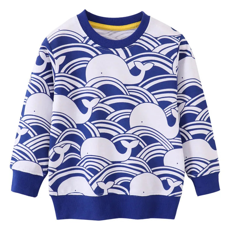 Mini Fashion™ - Sweter z wielorybem - Odzież dziecięca