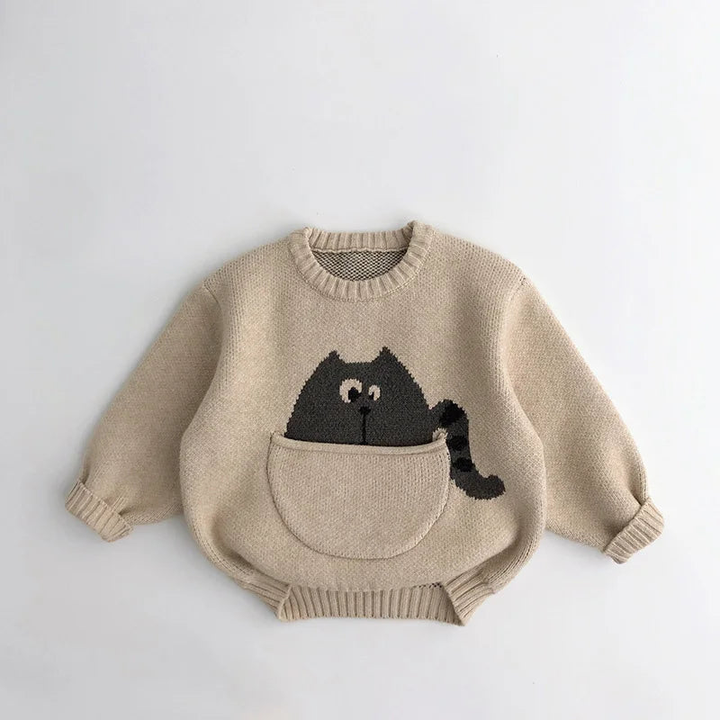 Mini Fashion™ - Sweter w zwierzątka - Odzież dziecięca