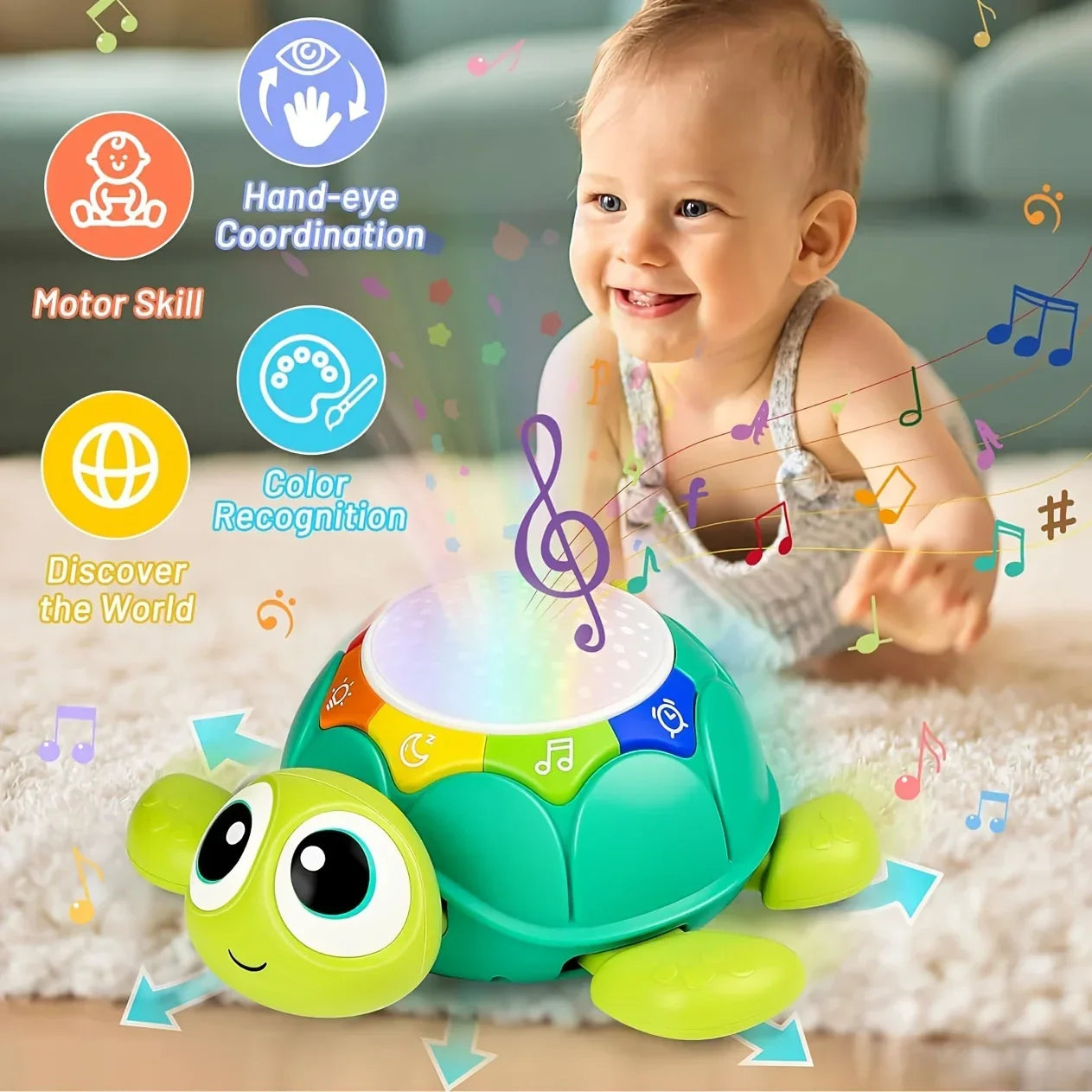 Turtle Projector™ - Żółw projektor gwiazd - Zabawka sensoryczna