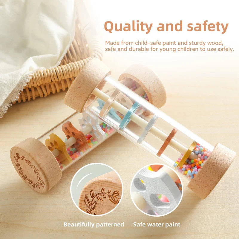 Baby Rain Stick™ - Deszczowa grzechotka - Zabawka sensoryczna