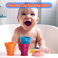 Thumbnail for Rainbow Stacker Cups™ - Tęczowe kubki - Zabawka edukacyjna