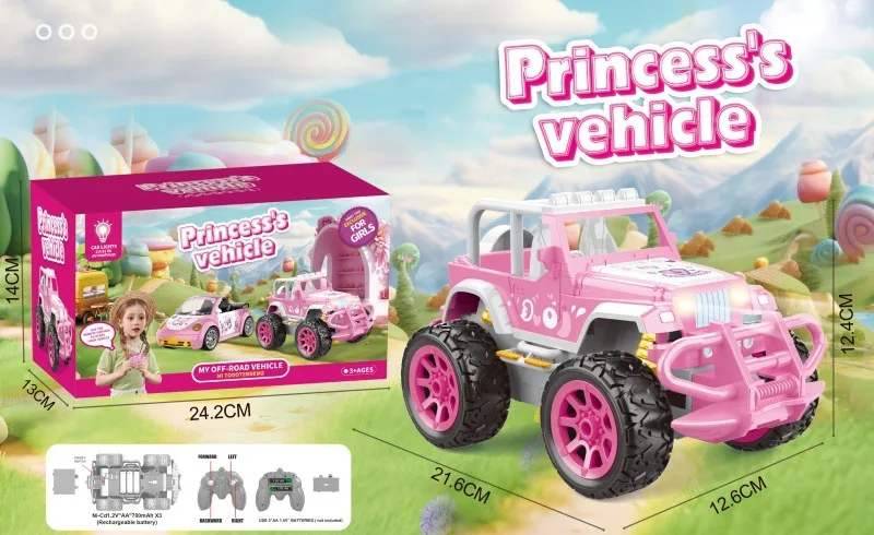 RC Offroader Pink™ – Twardy różowy zawodnik – Zabawkowy samochód RC