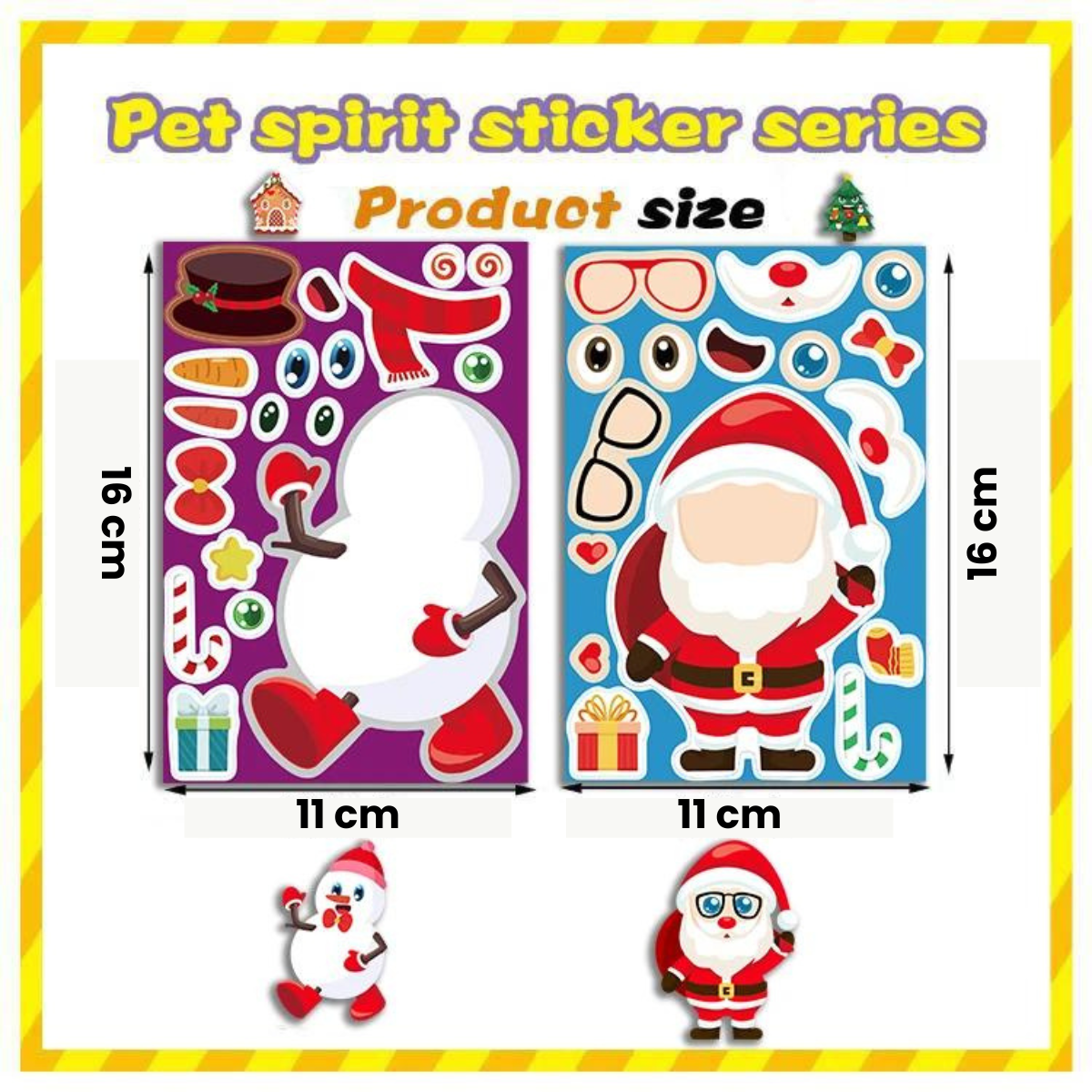 Christmas Stickerset™ - Naklejki świąteczne - Świąteczne ozdoby DIY