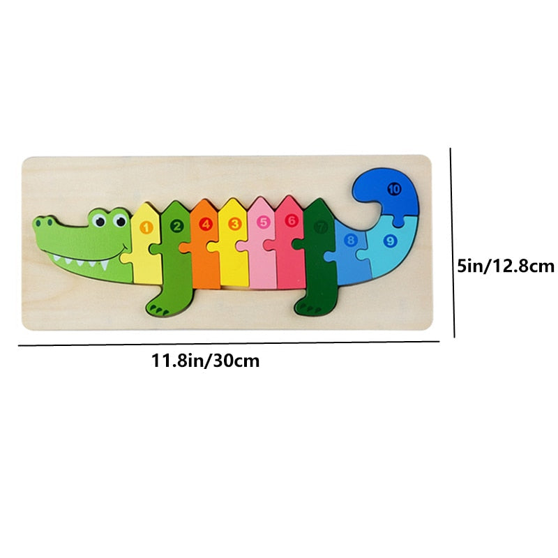 Woods™ - Puzzle ze zwierzętami - Kolorowa układanka dla dzieci