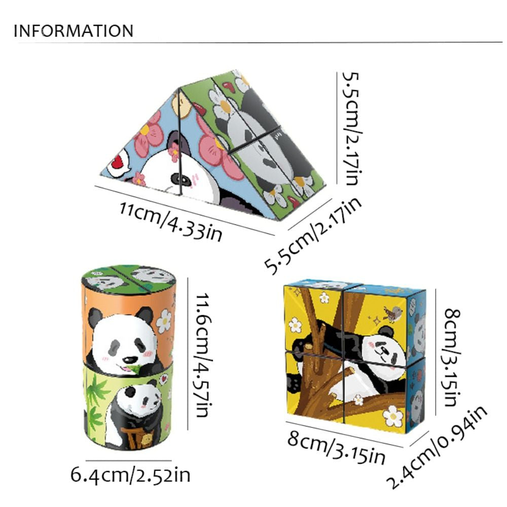 Panda Puzzle™ - Łamigłówka z pandą - Zabawa edukacyjna