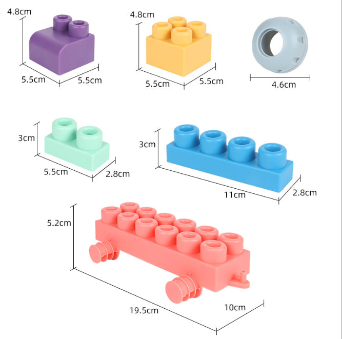 Soft Building Blocks™ - Miękkie klocki - Kreatywna zabawka sensoryczna