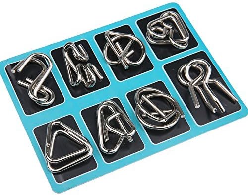 Metal Puzzle Ring Set™  - Metalowa układanka - Edukacyjna łamigłówka