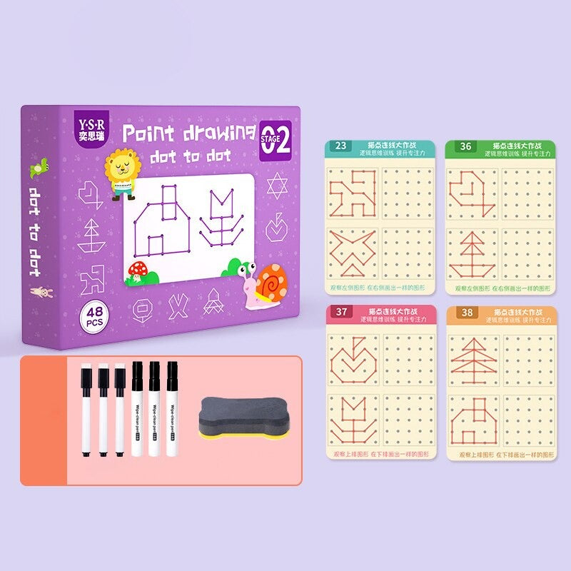 Line Book™ - Zeszyt ćwiczeń dla dzieci - Nauka pisania