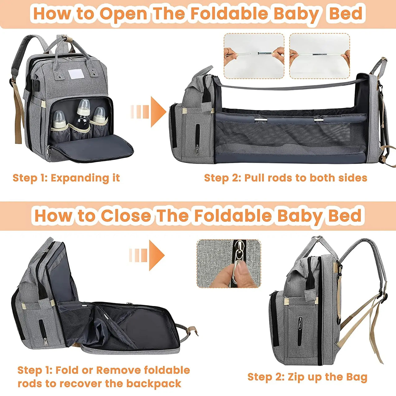Baby Backpack™ - Plecak na niemowlaka - Nosidełko turystyczne