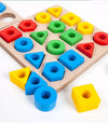 Woods™ - Drewniane puzzle geometryczne - Trening koordynacji ruchów