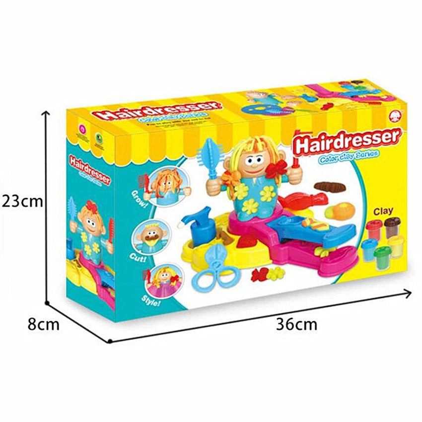 Clay Hairdresser Set™ - Zestaw fryzjerski z masą plastyczną - Mały fryzjer