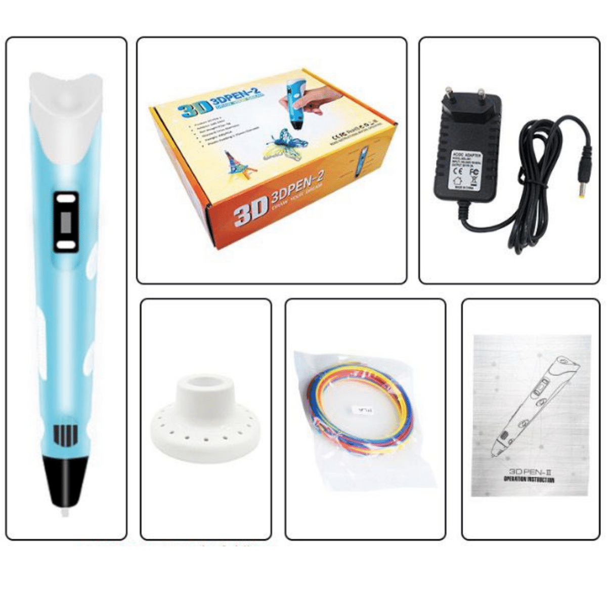 3D Pen™ - Magiczny długopis 3D - Pióro drukujące z wkładem