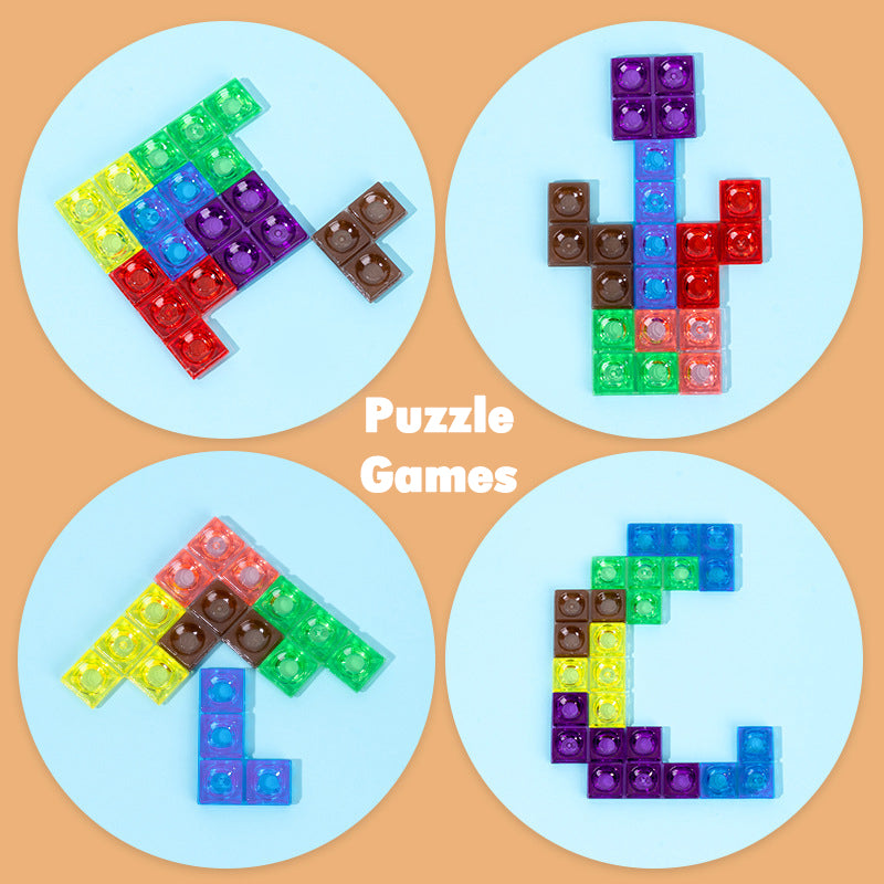 Woods™ - Puzzle 3D Tetris - Plansza układanka łamigłówka Montessori