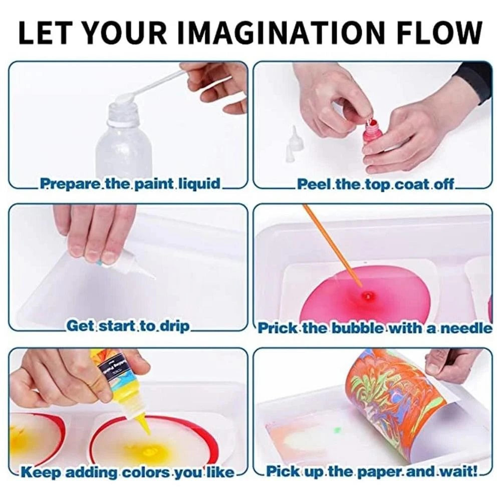 Water Marbling Paint Set™ - värikäs vesipohjainen taideteos | Maalipakkaus