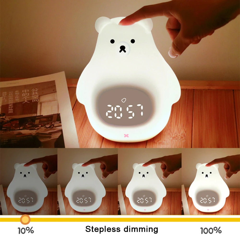 Bear Alarm™ - Budzik z lampką nocną LED - Budzik z misiem