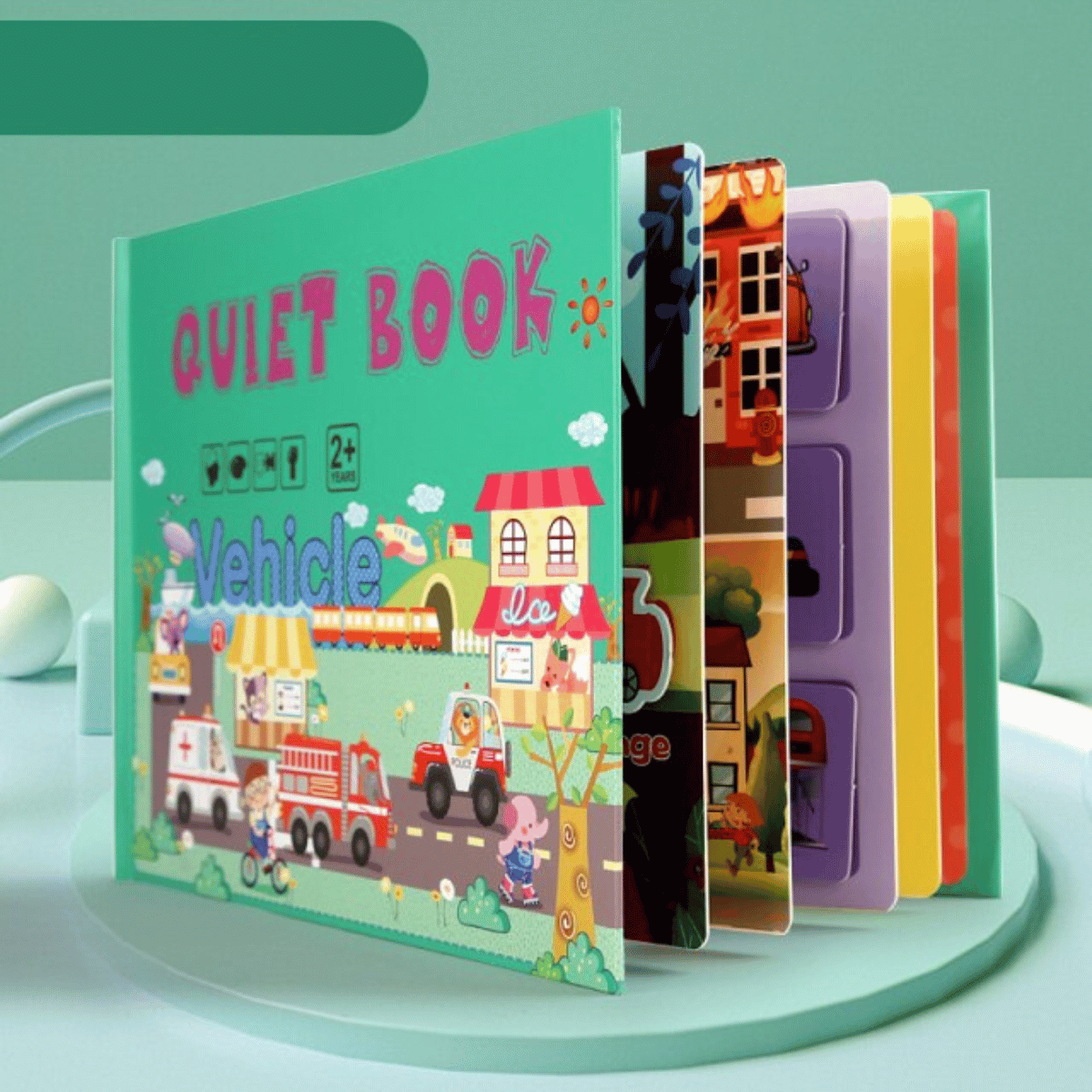 Quiet Book™ - Książka edukacyjna - Rozwój umiejętności motorycznych
