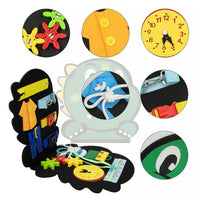 Thumbnail for Toddler Busy Board™ - Tablica sensoryczna dinozaur - Zabawka edukacyjna