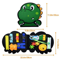 Thumbnail for Toddler Busy Board™ - Tablica sensoryczna dinozaur - Zabawka edukacyjna