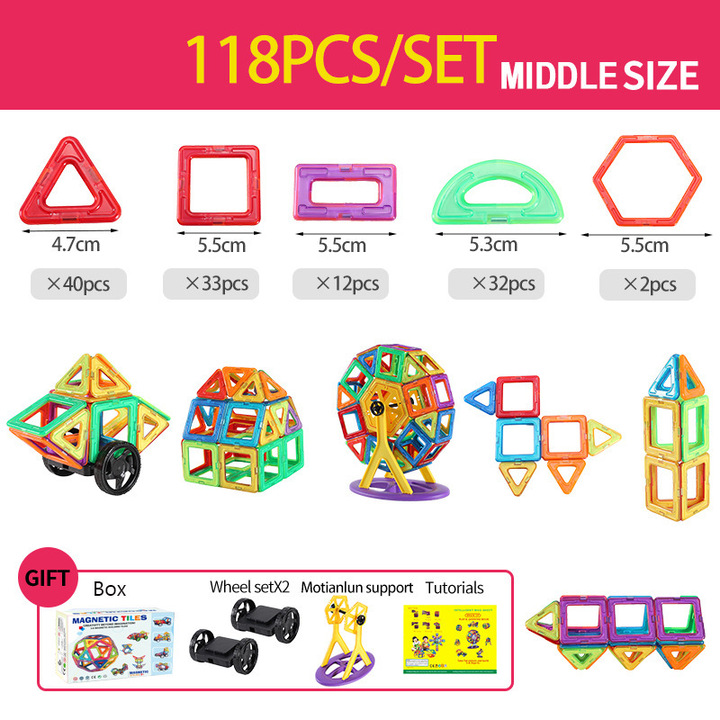 Magnet Building Blocks™ - Magnetyczne klocki - Kreatywność