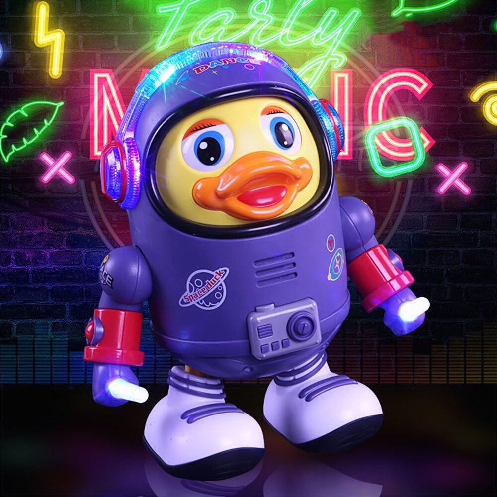 Dancing Space Duck™ - Tańcząca kaczka - Zabawka sensoryczna dla dzieci