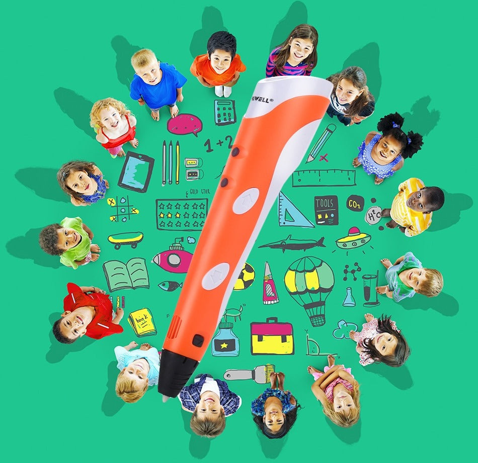 3D Pen™ - Magiczny długopis 3D - Pióro drukujące z wkładem